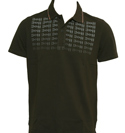 Boss Hugo Boss Black Pique Polo Shirt with Printed Design (Pesco)