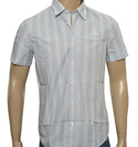 Boss Hugo Boss Blue and White Stripe Shirt (Capsule)