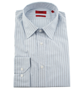 Hugo Boss Blue Stripe Long Sleeve Shirt (Eneor)