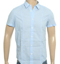 Boss Hugo Boss Blue Stripe Short Sleeve Shirt (Casse)