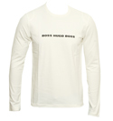 Boss Hugo Boss Cream Long Sleeve Slim Fit T-Shirt (Bari)