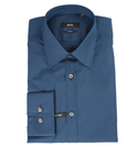 Boss Hugo Boss Dark Blue Long Sleeve Slim Fit Shirt (Max)
