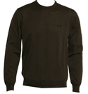 Hugo Boss Dark Brown Round Neck Sweater (Bagritte)