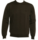 Boss Hugo Boss Dark Brown Round Neck Sweater (Bagritte)