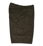 Hugo Boss Dark Brown Zip Fly Shorts (Curtiz-W)