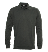 Boss Hugo Boss Dark Grey Long Sleeve Polo Shirt (Parma)