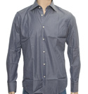 Hugo Boss Dark Grey Pinstripe Long Sleeve Shirt (Enzo)
