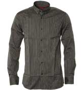 Boss Hugo Boss Dark Grey Stripe Long Sleeve Shirt