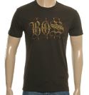 Boss Hugo Boss Dark Grey T-Shirt with Printed Design (Kick)