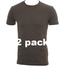 Hugo Boss Dark Khaki 2 Pack T-Shirts (Tedd)