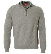 Boss Hugo Boss Grey 1/4 Zip Sweater (Agemar)
