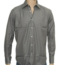 Hugo Boss Grey Pinstripe Long Sleeve Shirt (Enzo)