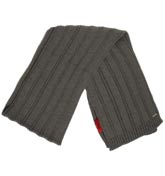 Boss Hugo Boss Grey Ribbed Scarf (Men-Z)