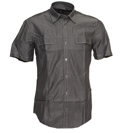 Hugo Boss Grey Slim Fit Short Sleeve Shirt (Rubin)