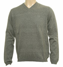 Boss Hugo Boss Grey V-Neck Sweater (Corentinus)