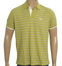 Boss Hugo Boss Lime Green Striped Pique Polo Shirt (Janis)