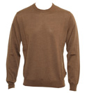 Hugo Boss Mid Brown Round Neck Sweater (Bagritte)