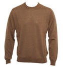 Boss Hugo Boss Mid Brown Round Neck Sweater (Bagritte)