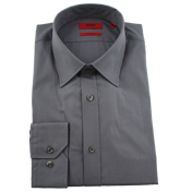 Boss Hugo Boss Mid Grey Long Sleeve Shirt (Eneor)