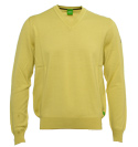 Boss Hugo Boss Mustard Yellow V-Neck Sweater (Veeh)