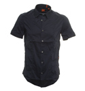 Boss Hugo Boss Navy Short Sleeve Classic Fit Shirt (Casse E)