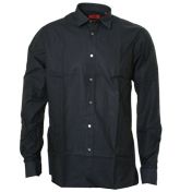Boss Hugo Boss Navy Stripe Long Sleeve Shirt (Emilio)
