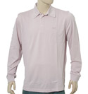 Boss Hugo Boss Pink Long Sleeve Pique Polo Shirt
