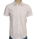 Boss Hugo Boss Pink Stripe Short Sleeve Shirt (Capsule 3)