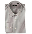 Boss Hugo Boss White and Black Stripe Long Sleeve Shirt (Enzo)
