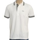 Hugo Boss White Pique Polo Shirt (Paddy)
