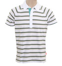 Hugo Boss White Stripe Polo Shirt (Pal)