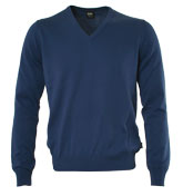Indigo V-Neck Sweater (Gent)