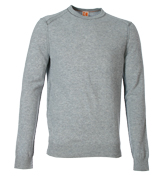 Karon Grey Crew Neck Sweater