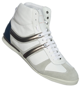 Boss Knob Mid White Trainers