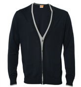 Boss Koho Navy Button Fastening Cardigan