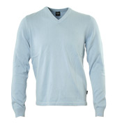 Boss Light Blue V-Neck Sweater (Vincent PD)