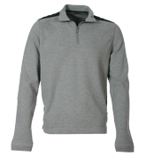 Boss Liscia 08 Grey 1/4 Zip Sweatshirt