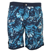 Boss Madagascar OM Blue Floral Swim Shorts