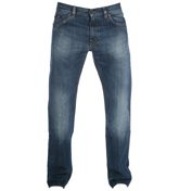 Maine Mid Blue Regular Leg Jeans - 34`