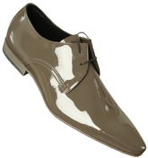 Boss Medium Grey Patent Leather Shoes (Dyll)