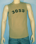 Boss Mens Biscuit Sleeveless Round Neck Cotton Vest (Pirate)
