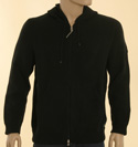 Boss Mens Black Full Zip Hooded Sweater (Green Label)