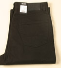 Boss Mens Black Zip Fly Canvass Jeans - 34 Leg - Black Label