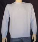 Boss Mens Blue Cotton Mix Round Neck Sweater
