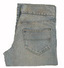 Boss Mens Boss Blue Denim (Red Label) Worn Effect Zip Fly Jeans - 34
