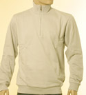 Boss Mens Light Grey 1/4 Zip High Neck Cotton Sweatshirt - Black Label