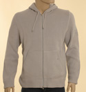 Boss Mens Silver Grey Full Zip Hooded Sweater (Green Label)