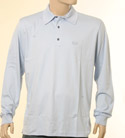 Mens Sky Long Sleeve Cotton Polo Shirt - Black Label