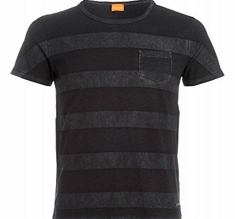 Hugo Boss Orange T-Shirt, Black Touch Washed Effect Tee Black 3XL