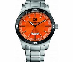 Mens Orange and Silver H-2102 Watch